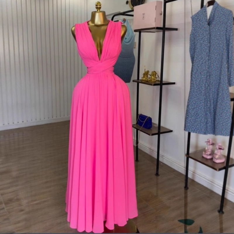 Formal Wear Gowns For Women - Vrouwen lange jurk strandjurken v-hals vestidos