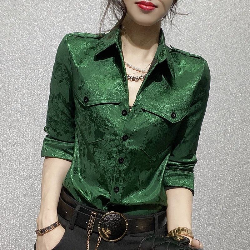 Women Formal Office Wear Tops - Damestops Lente en herfst Damesoverhemd met