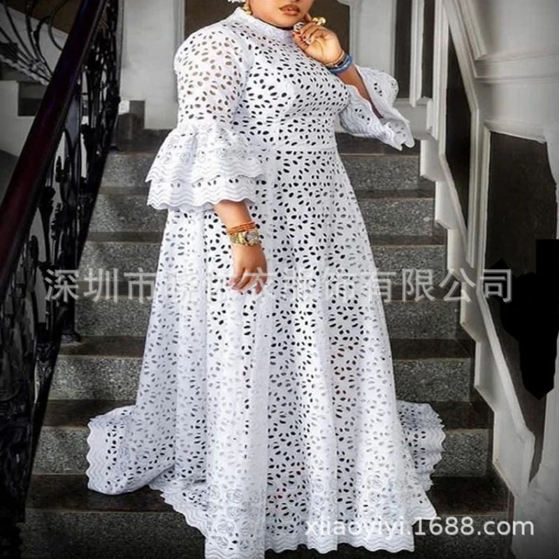 Formal Wear Gowns For Women - Witte jurk vrouwen flare mouw o
