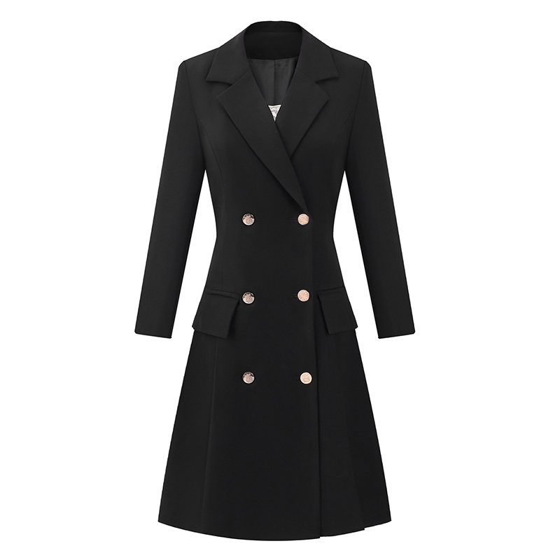 Japanese Women Formal Wear - Zwarte beroepspakjurk High Level Sense kantoorpersoneel