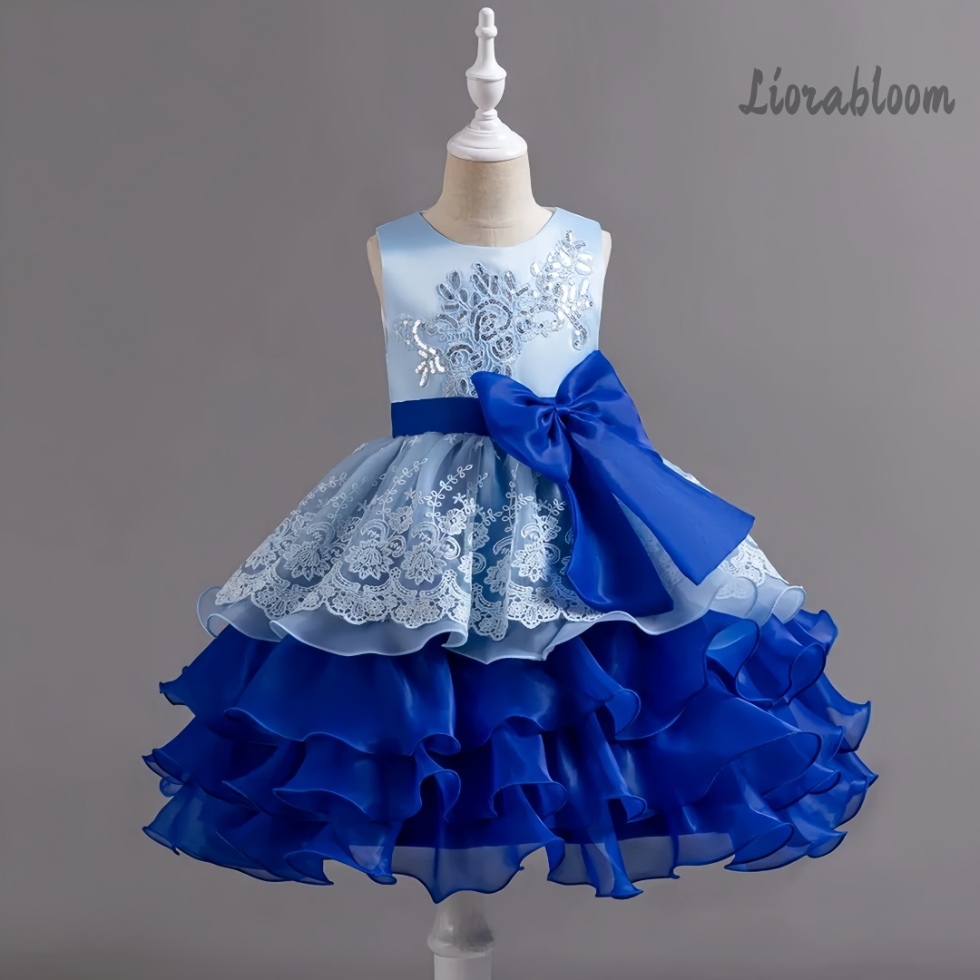 Formal Wear Gowns For Women - Meisjesjurk met grote strik, mouwloze formele