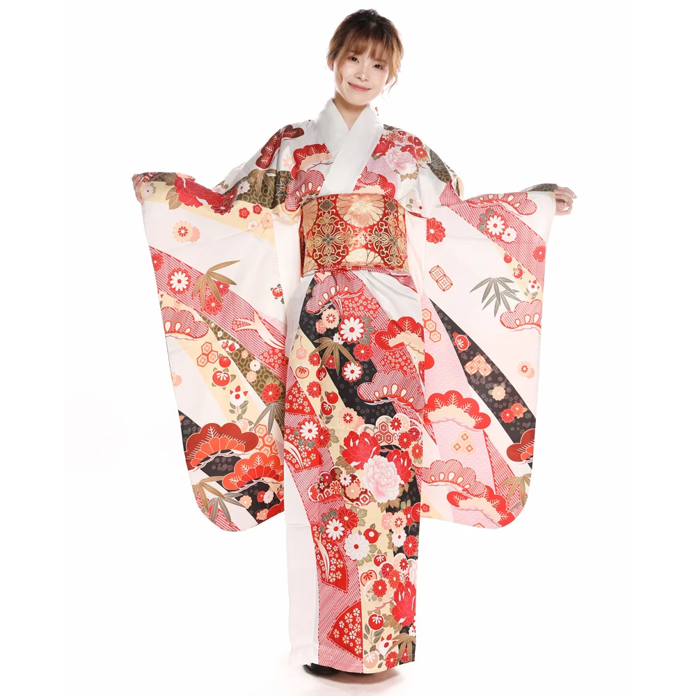 Japanese Women Formal Wear - Japanse Traditionele Vrouwen Formele Furisode Kimono