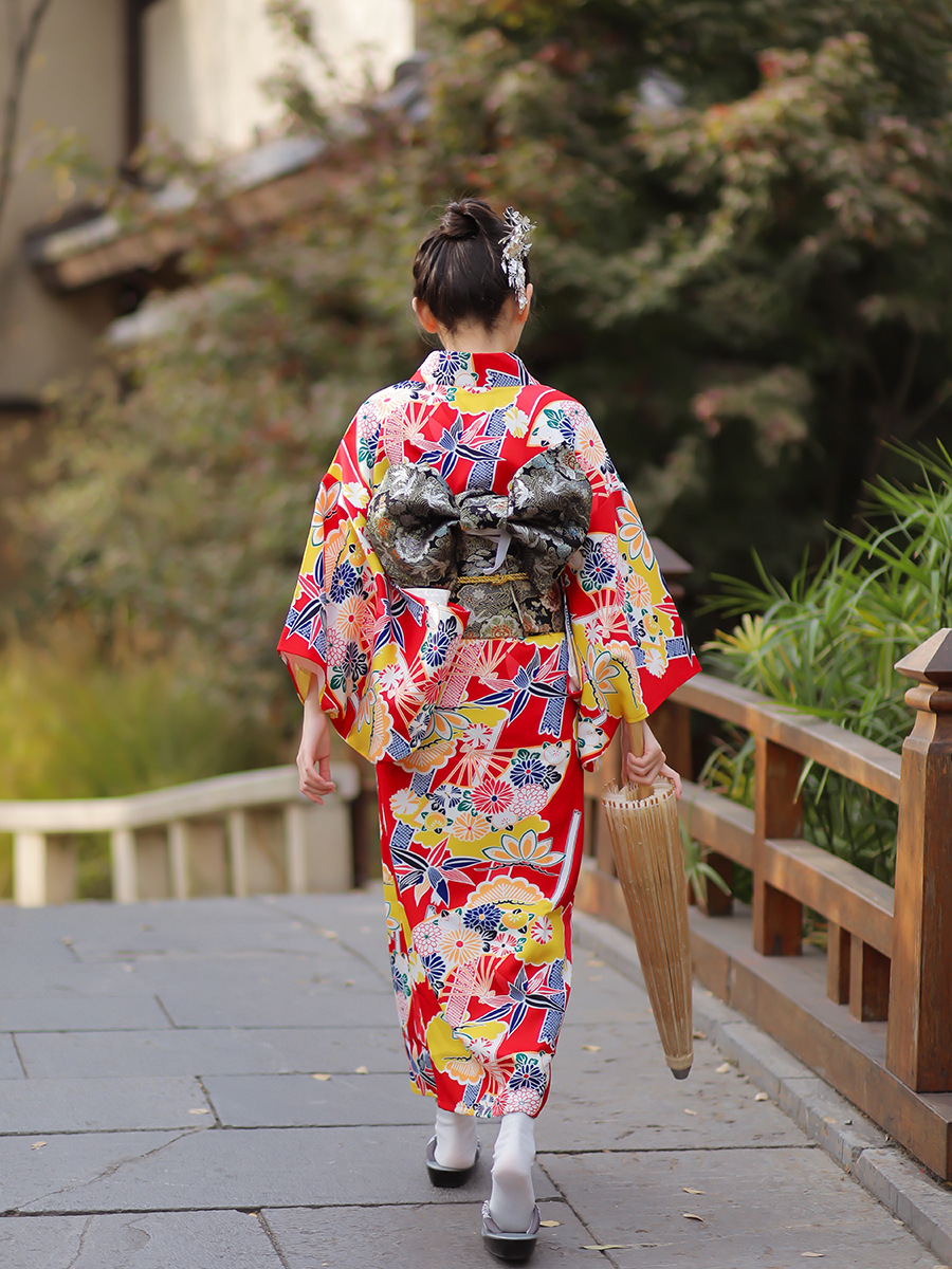 Japanese Women Formal Wear - Traditionele Japanse kimono voor dames, rood,
