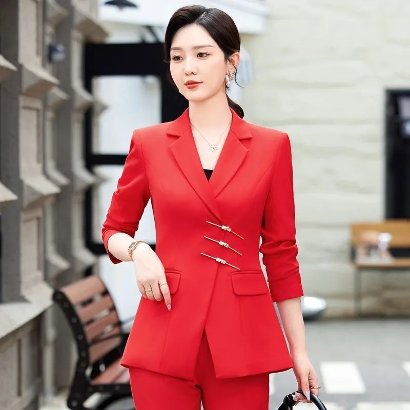 2025 Mode Wit Rood Zwart Blaze - Women Formal Wear Blazers recensie en prijs