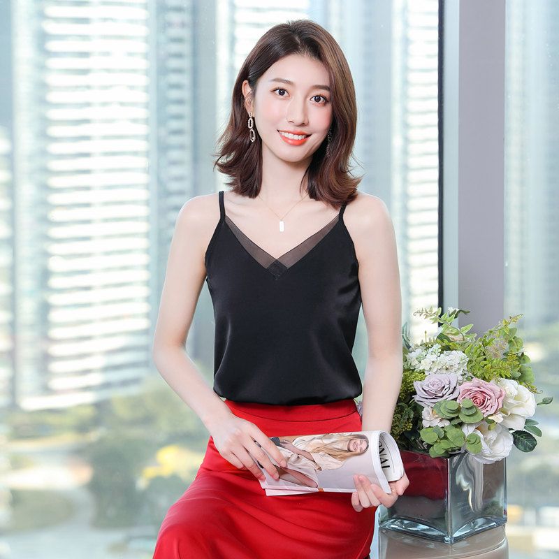 Nieuwe stijl ijszijde camisole - Women Formal Office Wear Tops recensie en prijs