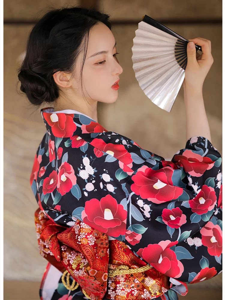 Vintage stijl dames bloemenpri - Japanese Women Formal Wear recensie en prijs