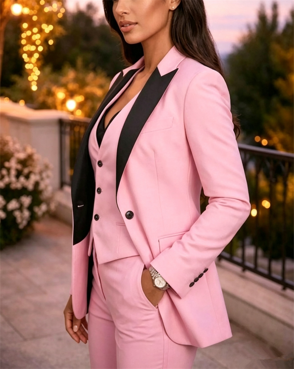Roze Elegante Damespakken 3 St - Women Formal Wear Vest recensie en prijs