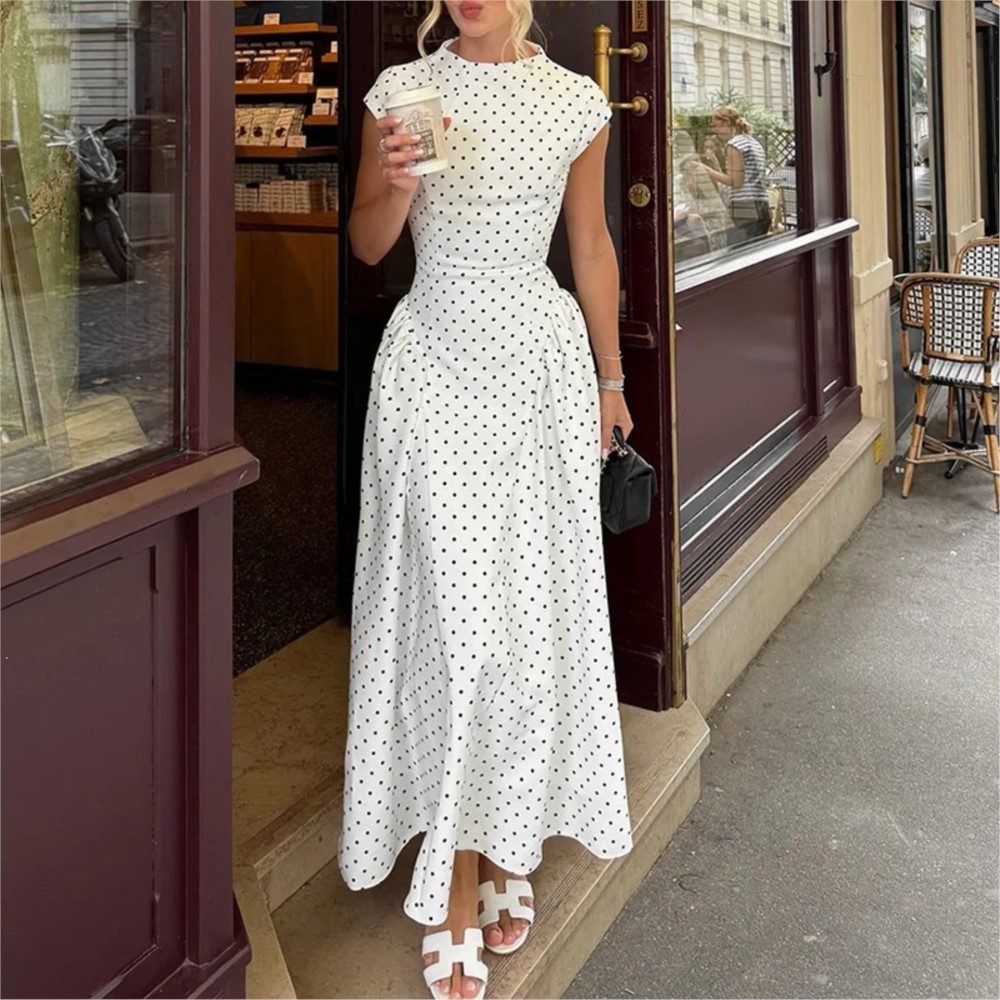 Zomer Gedrukt Polka Dot Dames  - Women Formal Office Wear Tops recensie en prijs