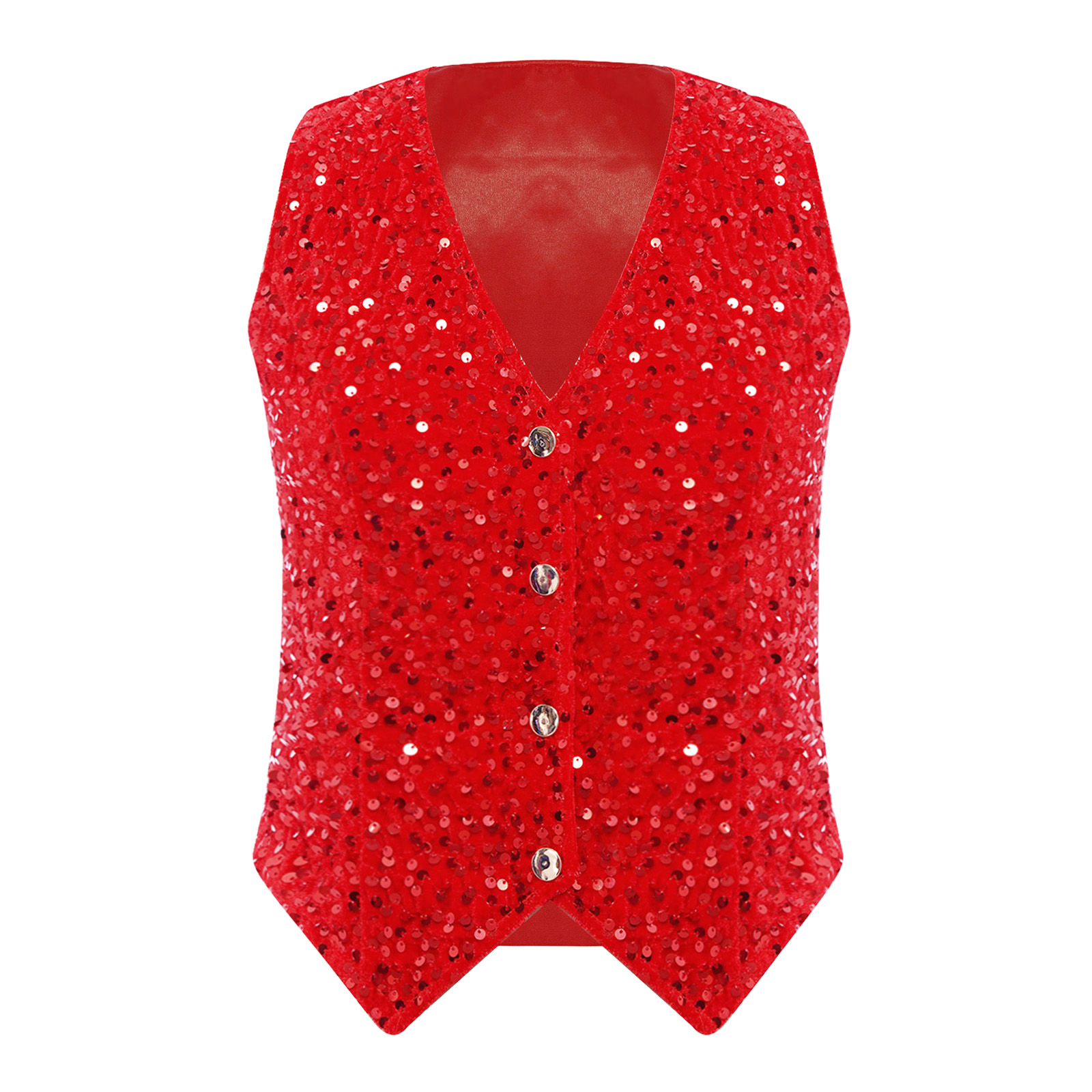Vrouwen Glanzende Pailletten V - Women Formal Wear Vest recensie en prijs