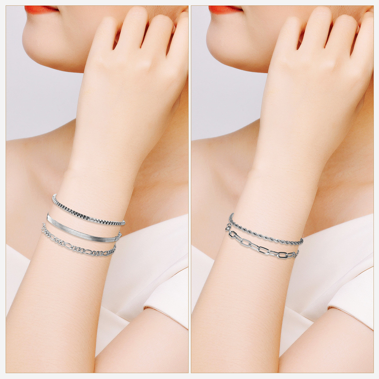 6-delige handketting minimalis - Formal Wear Jewelry For Women recensie en prijs