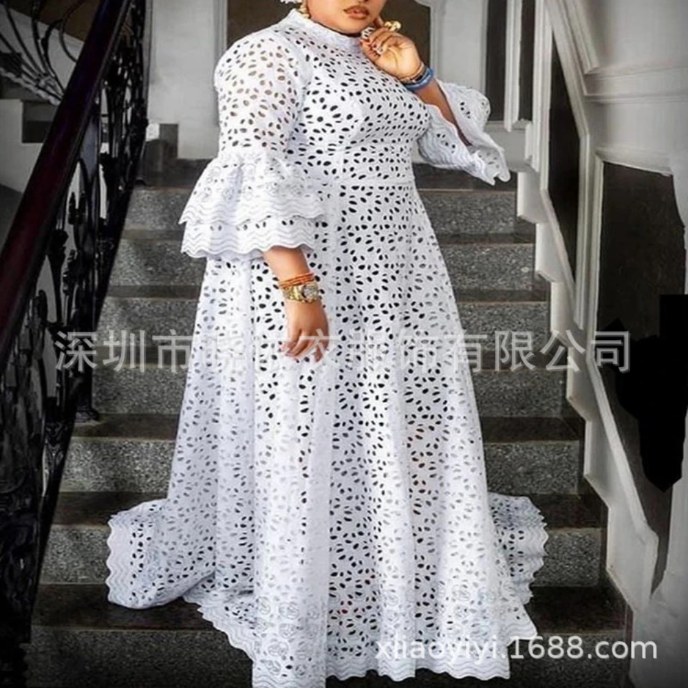 Witte jurk vrouwen flare mouw  - Formal Wear Gowns For Women recensie en prijs