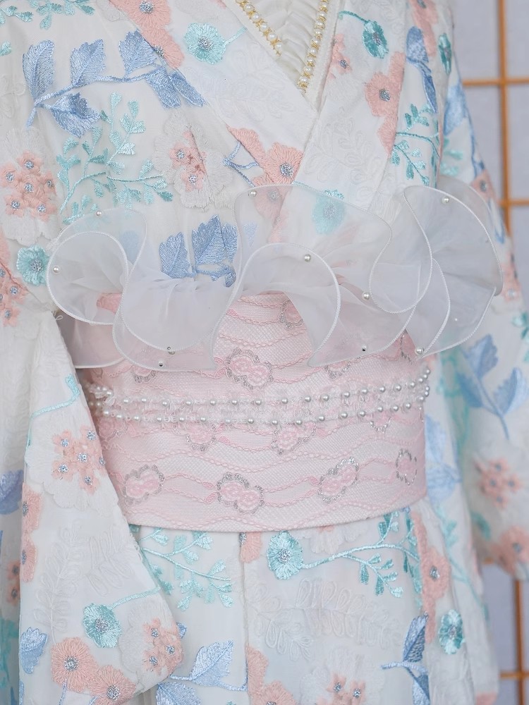 Kant getrimde kimono ondergoed - Japanese Women Formal Wear recensie en prijs