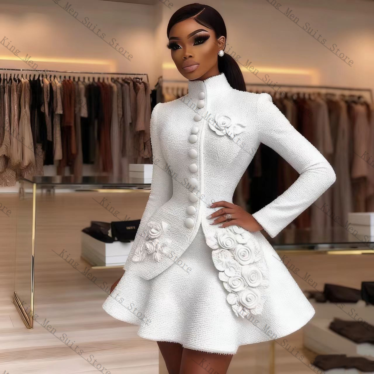 Luxe Witte Vrouwen Pak Set 2 S - Women'S Formal Wear For A Wedding recensie en prijs