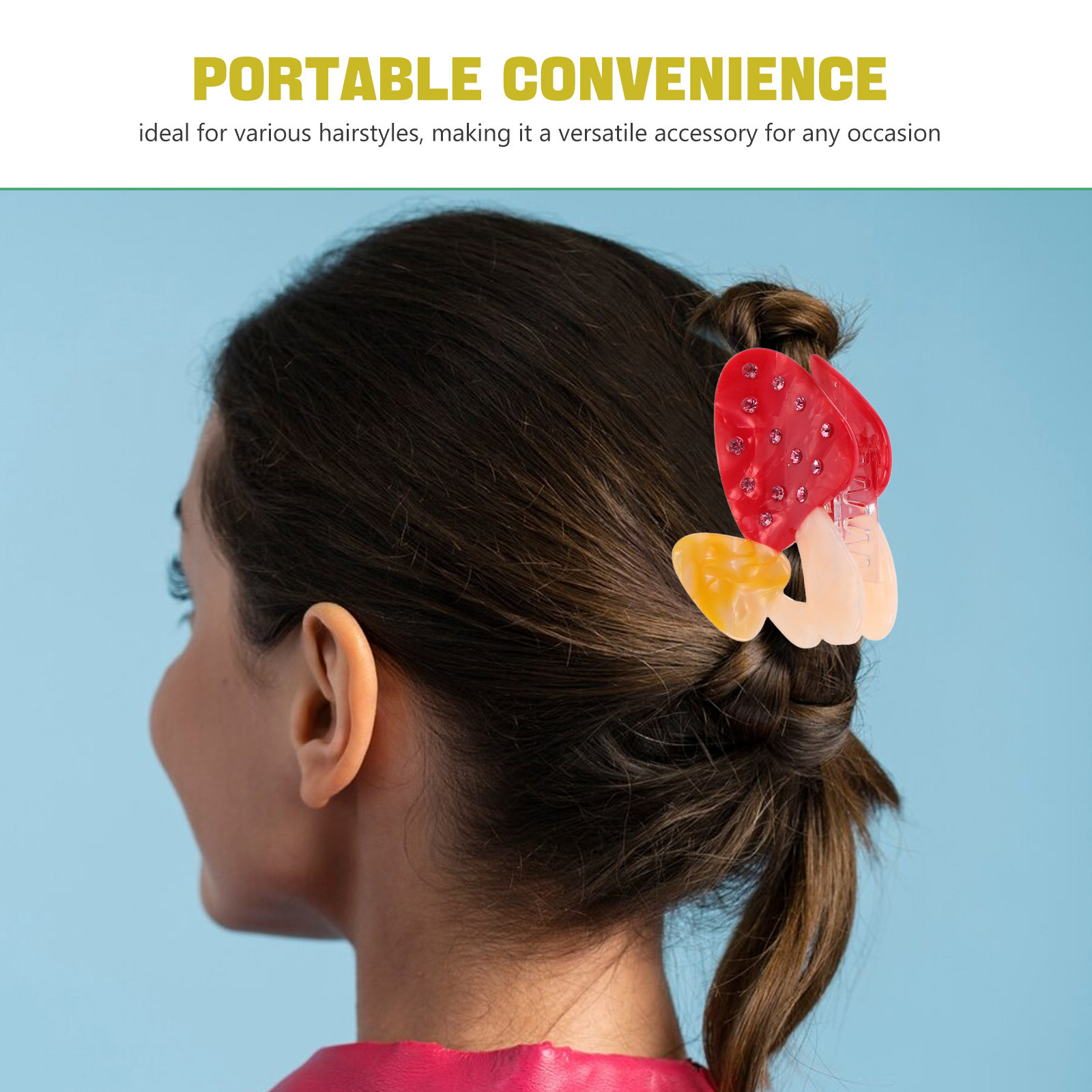 Paddenstoel Acetaat Haarklem m - Formal Wear Hairstyles For Women recensie en prijs