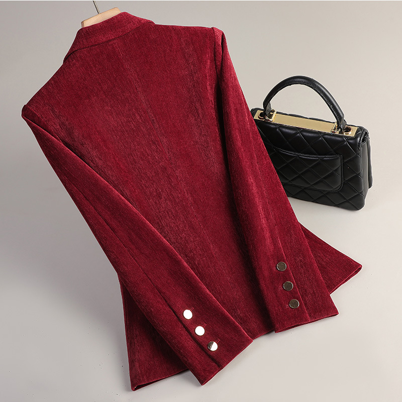 Geelgouden fluwelen blazer Dam - Women Formal Wear Blazers recensie en prijs