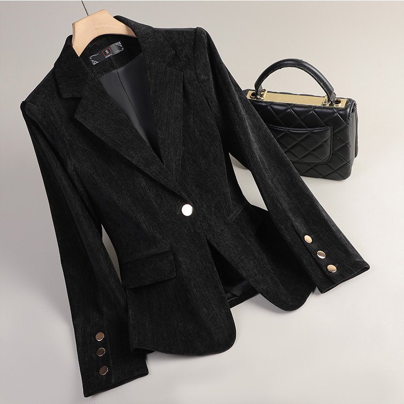 Geelgouden fluwelen blazer Dam - Women Formal Wear Blazers recensie en prijs