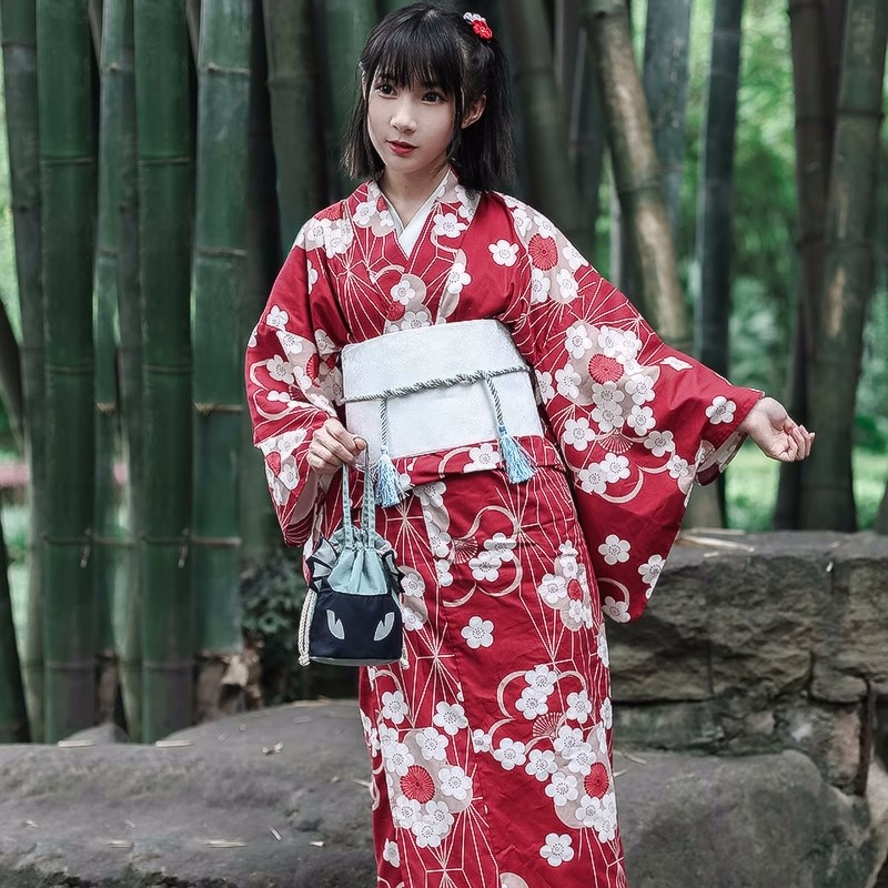 Rode Japanse Yukata Kimono Vro - Japanese Women Formal Wear recensie en prijs