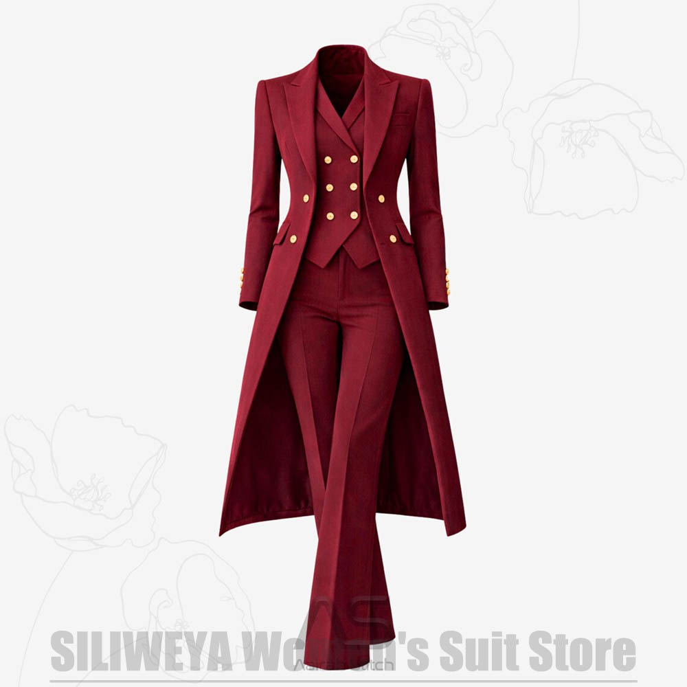 Damespak 3-delig dubbelgeknoop - Women Formal Wear Vest recensie en prijs