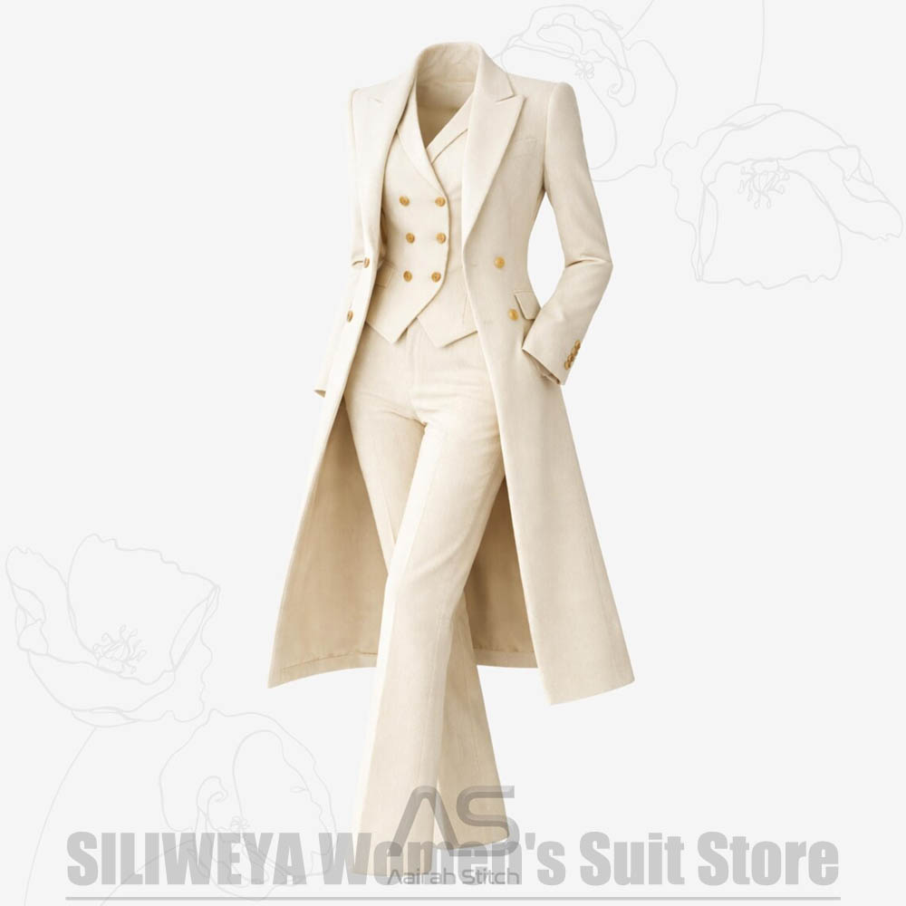 Damespak 3-delig dubbelgeknoop - Women Formal Wear Vest recensie en prijs