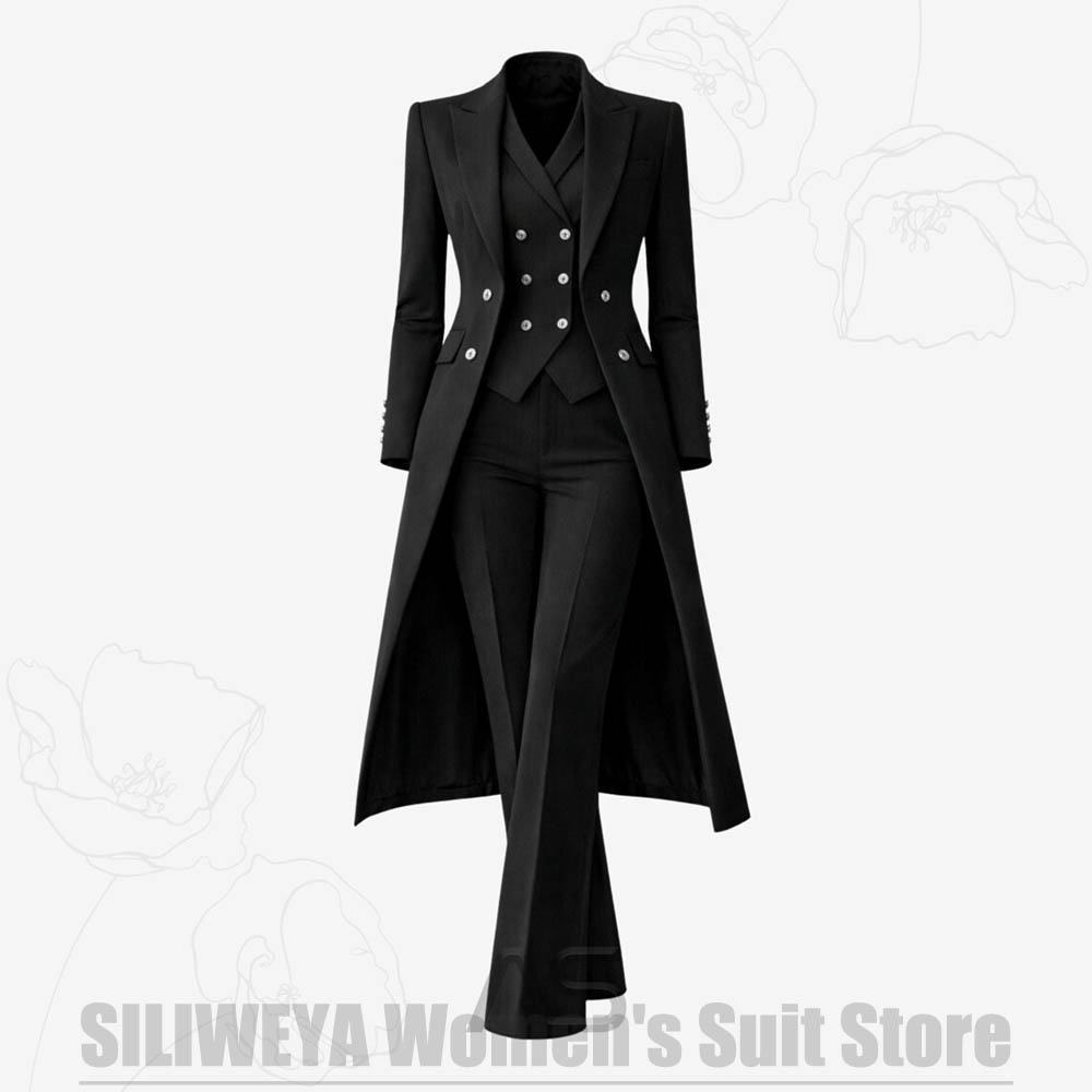 Damespak 3-delig dubbelgeknoop - Women Formal Wear Vest recensie en prijs
