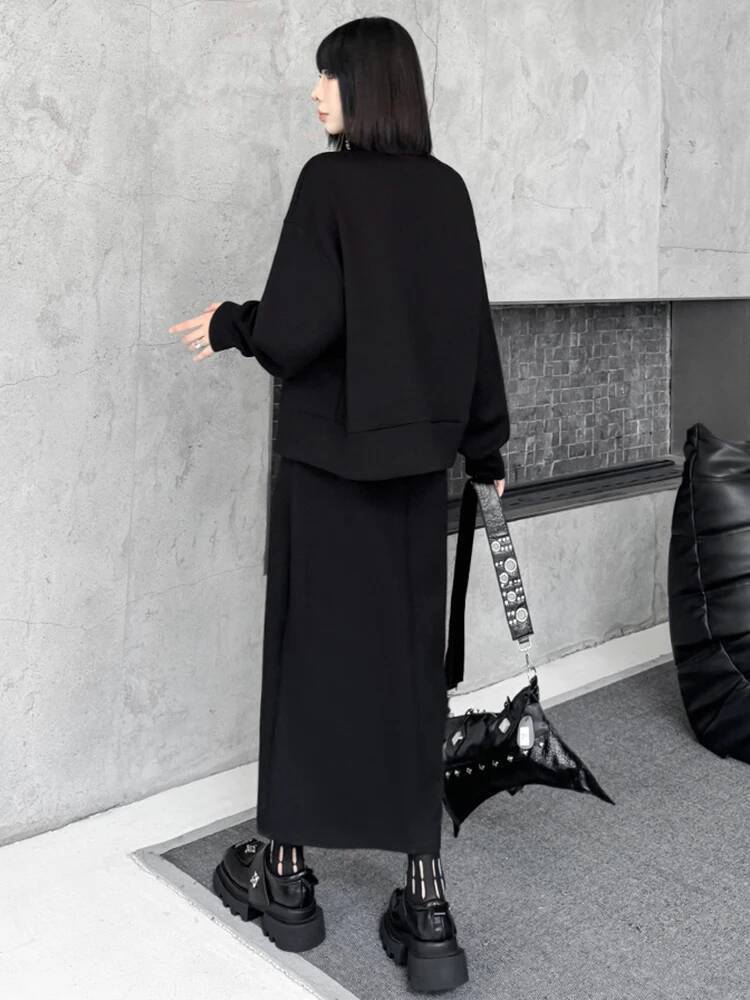 Rits Sweatshirt Half-body Rok  - Turtleneck Bodysuit Office recensie en prijs