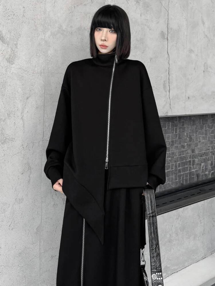 Rits Sweatshirt Half-body Rok  - Turtleneck Bodysuit Office recensie en prijs