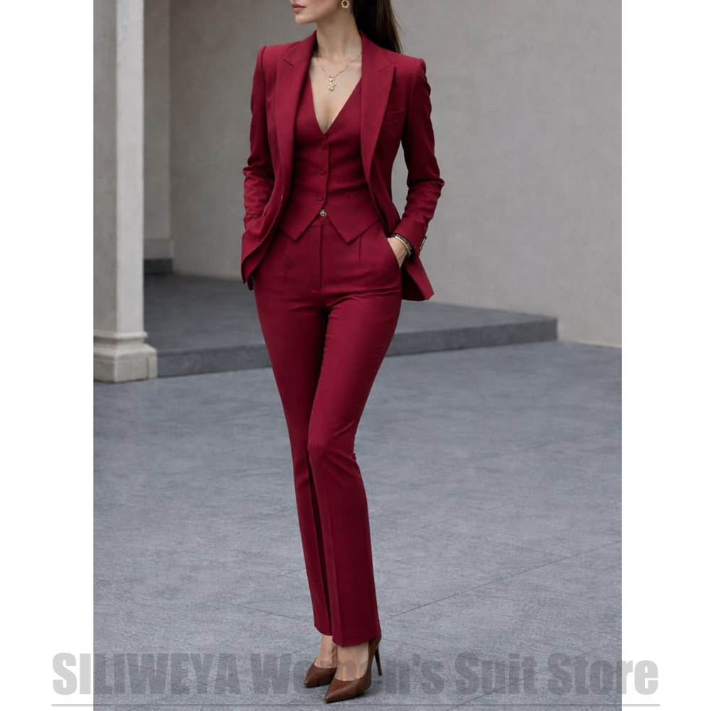 Dames 3-delige pakset Blazer V - Women Formal Wear Vest recensie en prijs