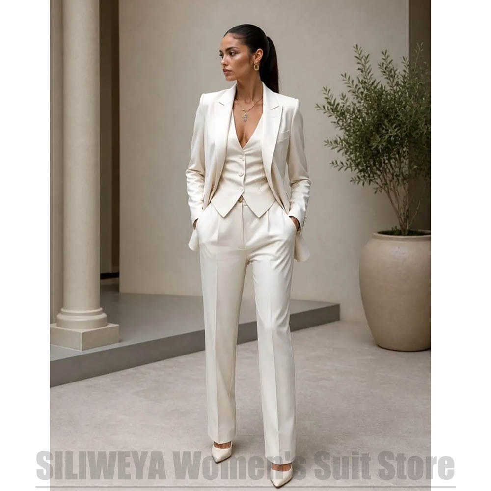 Dames 3-delige pakset Blazer V - Women Formal Wear Vest recensie en prijs