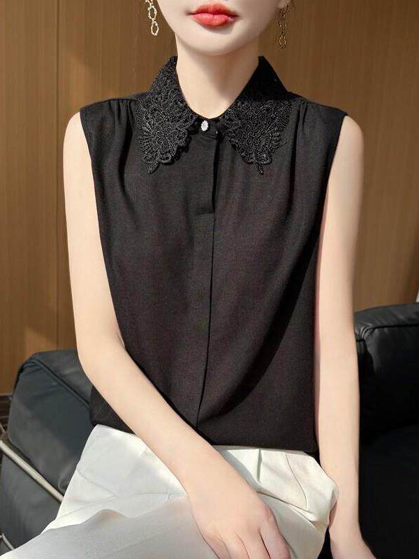Kant-trim mouwloos gebreid shi - Women Formal Wear Vest recensie en prijs