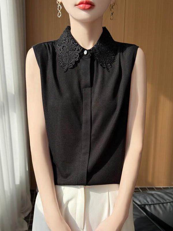 Kant-trim mouwloos gebreid shi - Women Formal Wear Vest recensie en prijs